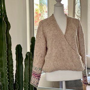 ANTHROPOLOGIE PILCRO SWEATER V NECK SIZE SMALL PETITE